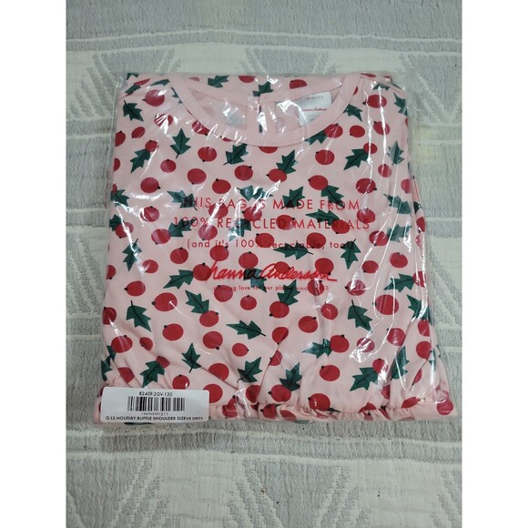 Hanna Andersson Holiday Long Sleeve Ruffle Dress with Pockets Size 8 - Picture 3 of 3